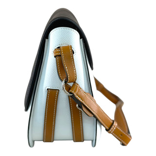 Hermès Harnais 26 Black & White Epsom Leather Shoulder Bag