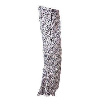 Balenciaga Floral Brocade Strapless Mermaid Dress Silver & Black Size IT 42