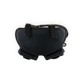 Chanel Black Mini Duma Quilted Caviar Leather Backpack with Gold Hardware