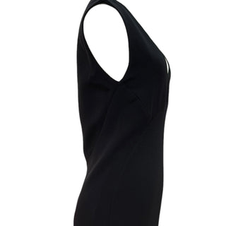 Christian Dior Black Floral Embroidered Back Evening Dress