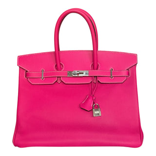 Hermès Birkin 35 Rose Tyrien Epsom Leather Palladium Hardware
