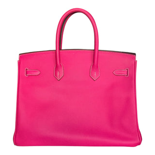 Hermès Birkin 35 Rose Tyrien Epsom Leather Palladium Hardware