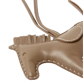 Hermès Rodeo Etoupe GM Etoupe Milo Lambskin Horse Bag Charm