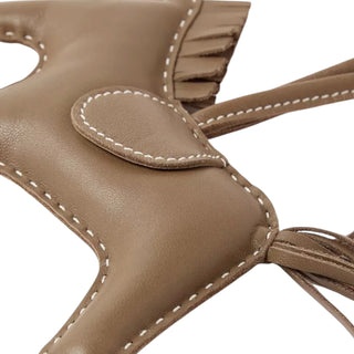 Hermès Rodeo Etoupe GM Etoupe Milo Lambskin Horse Bag Charm
