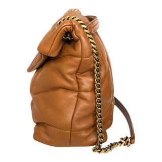 Yves Saint Laurent Loulou Medium Shoulder Bag Vintage Tan Leather Gold Hardware