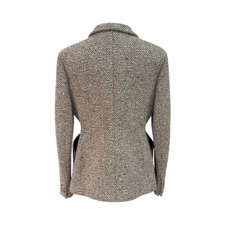 Christian Dior Beige & Brown Tweed Blazer