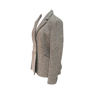 Christian Dior Beige & Brown Tweed Blazer