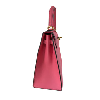 Hermès Kelly 25 Rose Azalée Epsom Leather Gold Hardware