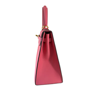 Hermès Kelly 25 Rose Azalée Epsom Leather Gold Hardware