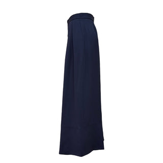 Givenchy Navy High-Waist Wide-Leg Tailored Trousers