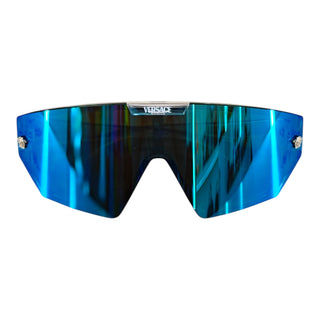 Versace Blue Shield Visor Sunglasses