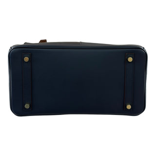 Hermès Birkin 30 HAC À Poches Bleu Marine Swift Leather Gold Hardware