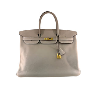Hermès Birkin 35 Etoupe Togo Leather Gold Hardware