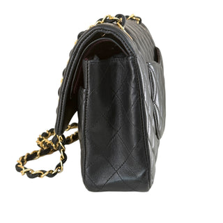 Chanel Black Lambskin Medium Classic Double Flap Bag GHW