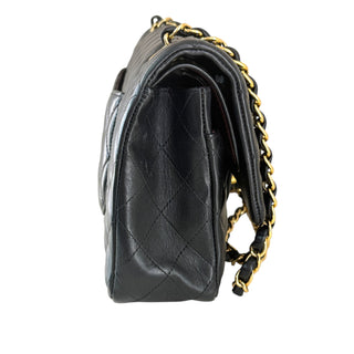 Chanel Black Lambskin Medium Classic Double Flap Bag GHW