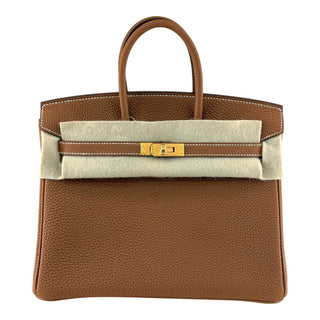 Hermès Birkin 25 Gold Togo Leather Gold Hardware