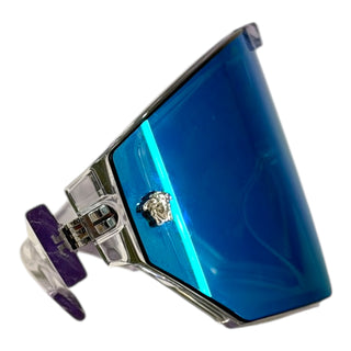 Versace Blue Shield Visor Sunglasses