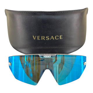 Versace Blue Shield Visor Sunglasses
