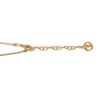 Louis Vuitton Gold-Tone Blossom Pendant Necklace