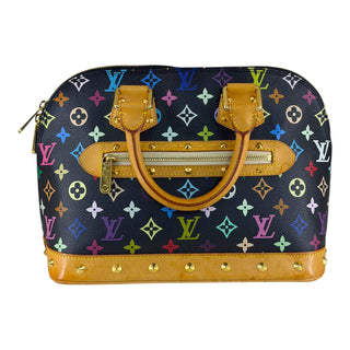 Louis Vuitton x Takashi Murakami Black Monogram Multicolore Alma PM Bag