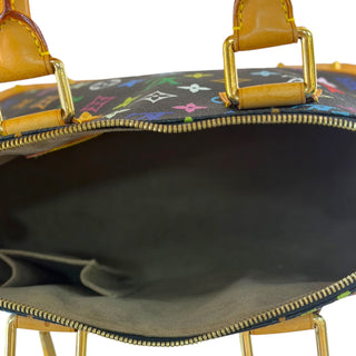 Louis Vuitton x Takashi Murakami Black Monogram Multicolore Alma PM Bag