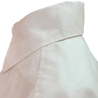 Chanel White Logo Pocket Cropped Short Sleeve Shirt