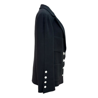 Chanel Black Textured Single-Breasted Tailored Jacket