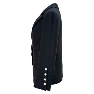 Chanel Black Textured Single-Breasted Tailored Jacket