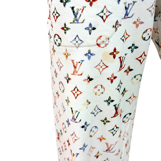 Louis Vuitton White Multicolore Monogram Cotton Jogger Trousers