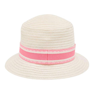 Christian Dior Paris Pink Logo Hemp Bucket Hat
