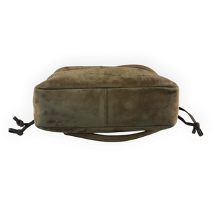 Saint Laurent Brown Suede Monogram Jamie Small Shopping Bag with Matching Pouch