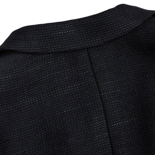 Chanel Black Textured Single-Breasted Tailored Jacket