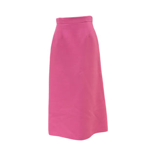 Christian Dior Pink Wool Skirt Suit Set