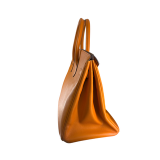 Hermès Orange Epsom Leather Birkin 35 Bag with Palladium Hardware