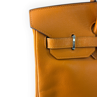 Hermès Orange Epsom Leather Birkin 35 Bag with Palladium Hardware