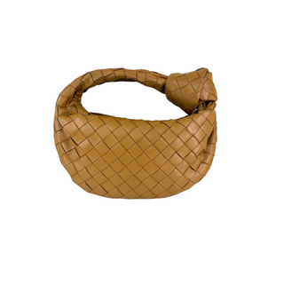 Bottega Veneta Caramel Intrecciato Leather Mini Jodie Bag