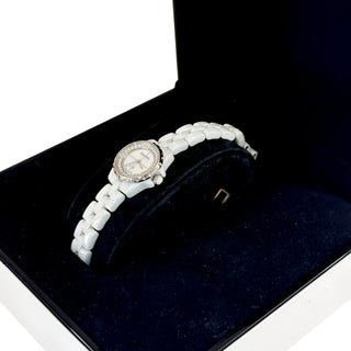 Chanel J12 XS White Ceramic Diamond Watch