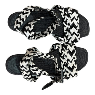 Hermès Chaine d'Ancre Woven Leather Espadrille Sandals
