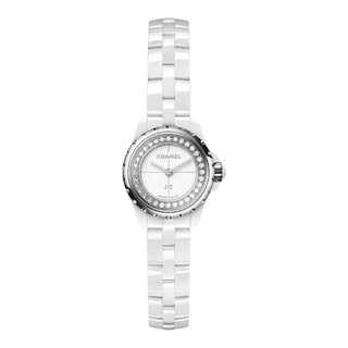 Chanel J12 XS White Ceramic Diamond Watch