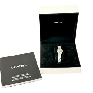 Chanel J12 XS White Ceramic Diamond Watch