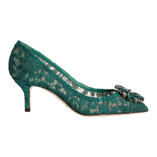 Dolce & Gabbana Bellucci Crystal-Embellished Lace Pumps