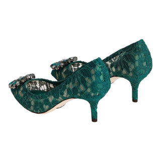 Dolce & Gabbana Bellucci Crystal-Embellished Lace Pumps