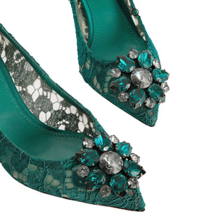 Dolce & Gabbana Bellucci Crystal-Embellished Lace Pumps