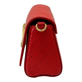Louis Vuitton Red Epi Leather Twist Wallet On Chain