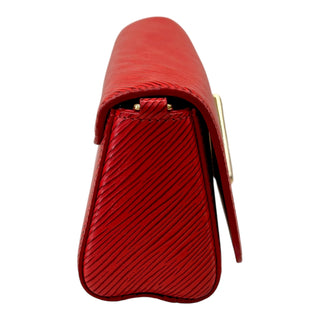 Louis Vuitton Red Epi Leather Twist Wallet On Chain