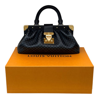 Louis Vuitton Black Calfskin Nanogram Monogram Clutch
