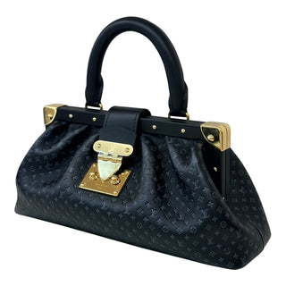Louis Vuitton Black Calfskin Nanogram Monogram Clutch