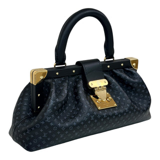 Louis Vuitton Black Calfskin Nanogram Monogram Clutch