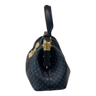 Louis Vuitton Black Calfskin Nanogram Monogram Clutch