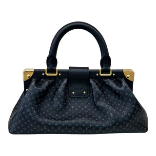 Louis Vuitton Black Calfskin Nanogram Monogram Clutch